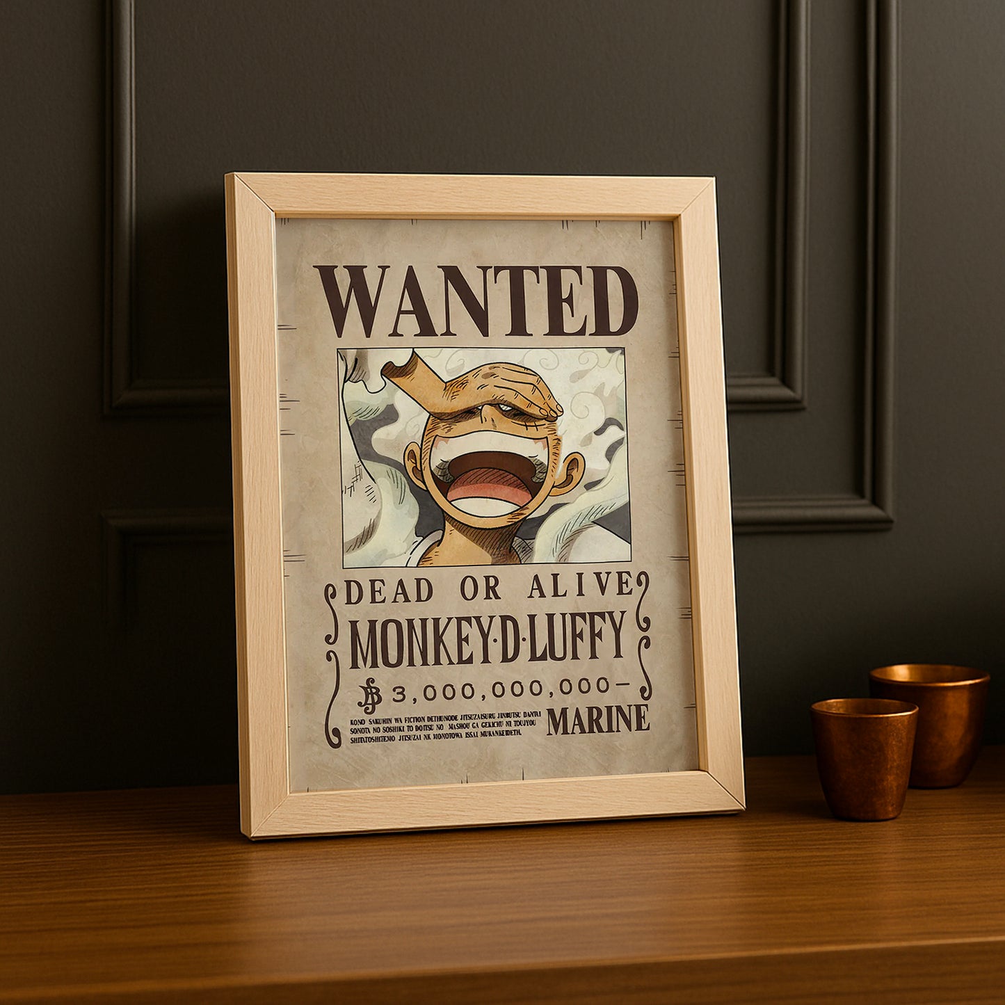 Cadre photo One Piece - Wanted Monkey D Luffy