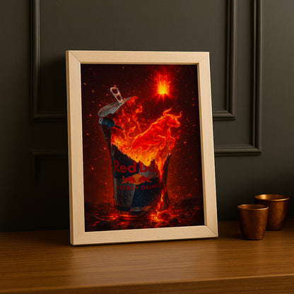 Cadre Photo Redbull - Fire