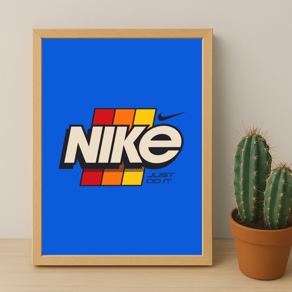 Poster Nike Just Do It Bleu