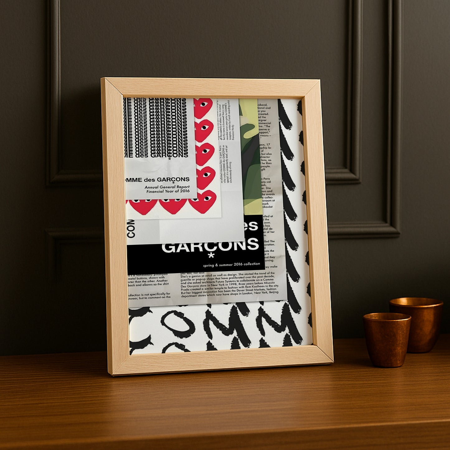 Cadre photo Comme des garçons