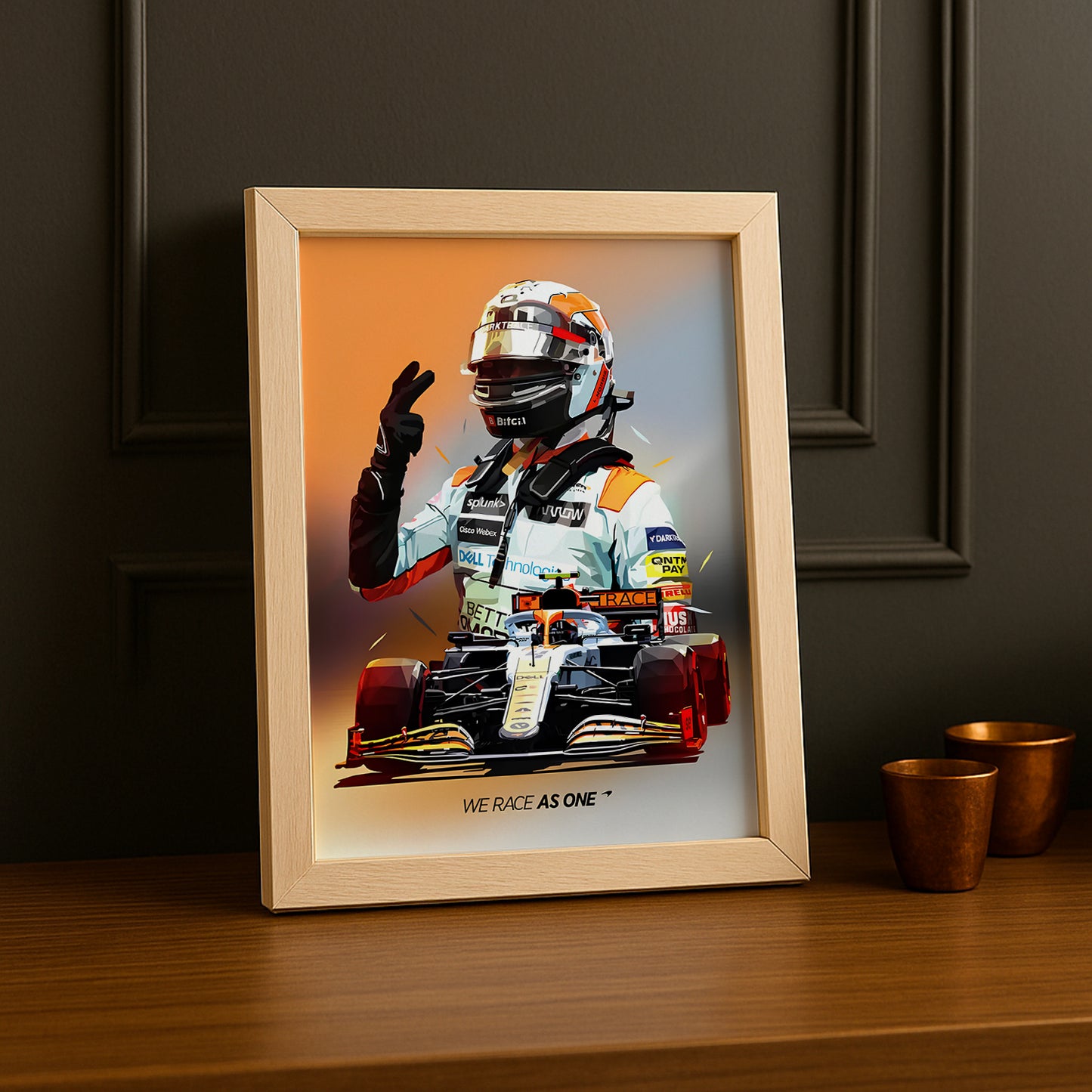 Cadre photo Formule 1 We race as one