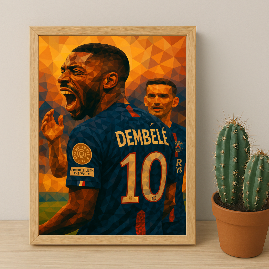 Dembélé Illustration Paris Saint-Germain