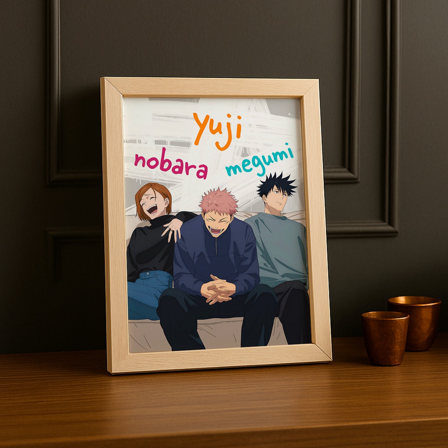 Cadre Photo Jujutsu Kaisen - Nobara, Yuji, Negumi