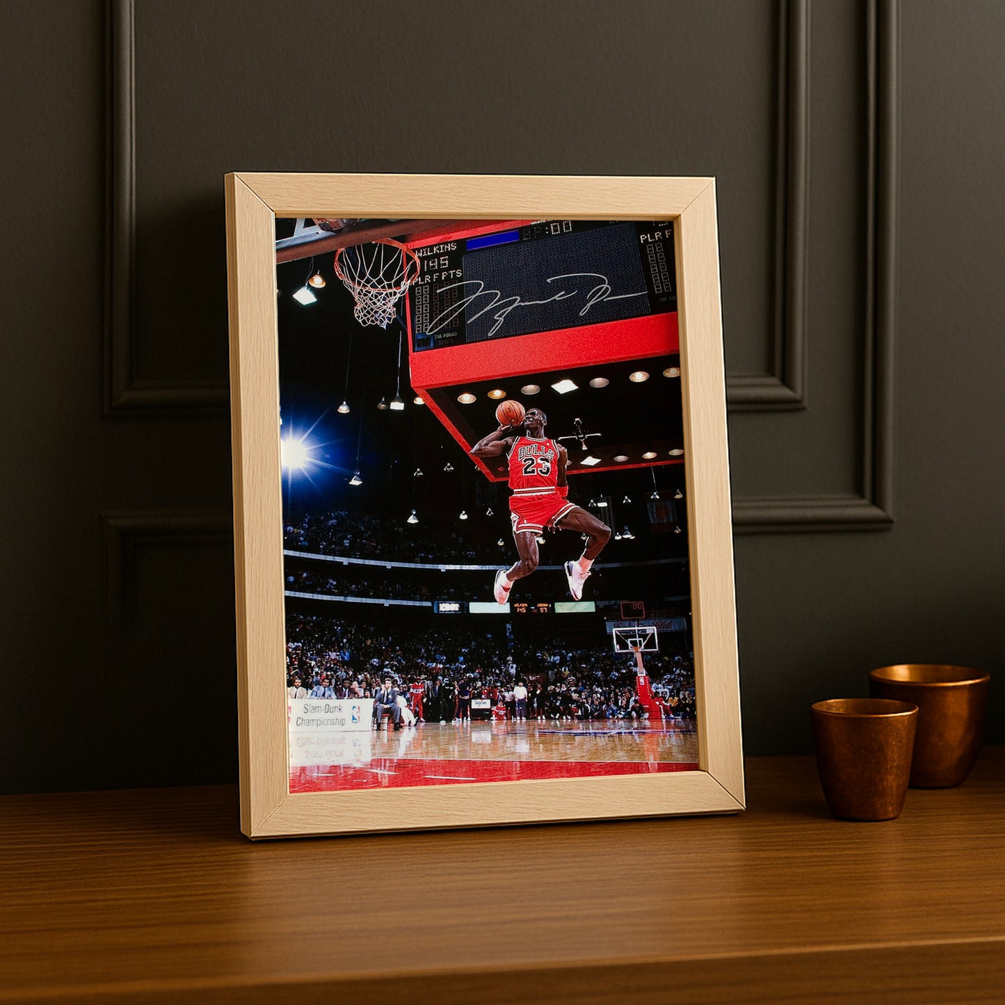 Cadre photo NBA - Michael Jordan Dunk