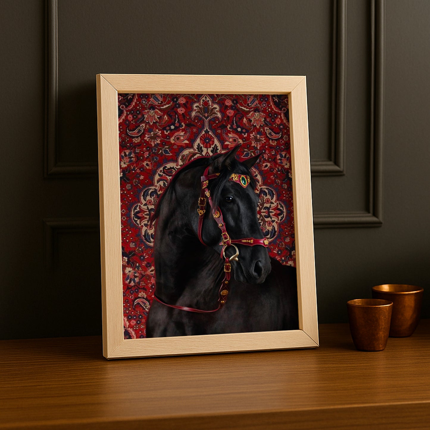 Cadre photo Équitation - Cheval Aesthetic Rouge