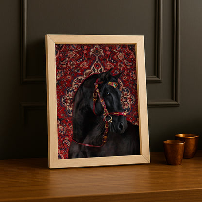 Cadre photo Équitation - Cheval Aesthetic Rouge