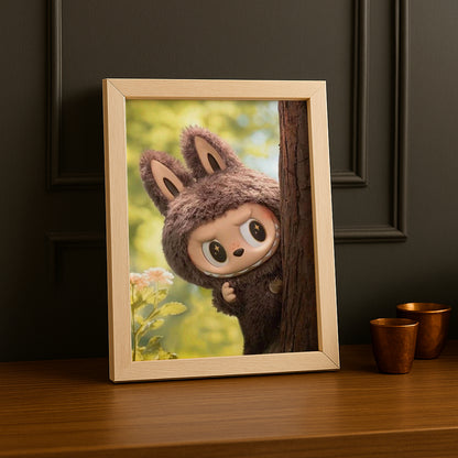 Poster Labubu - Cache-cache