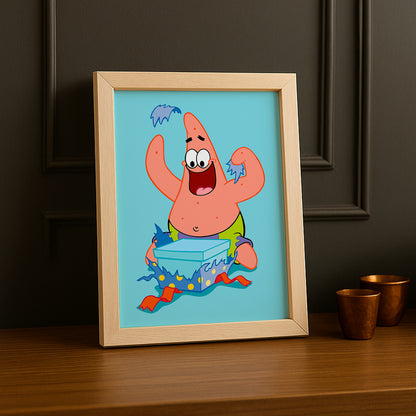 Cadre Photo Bob L'Éponge - Patrick Étoile Cadeau