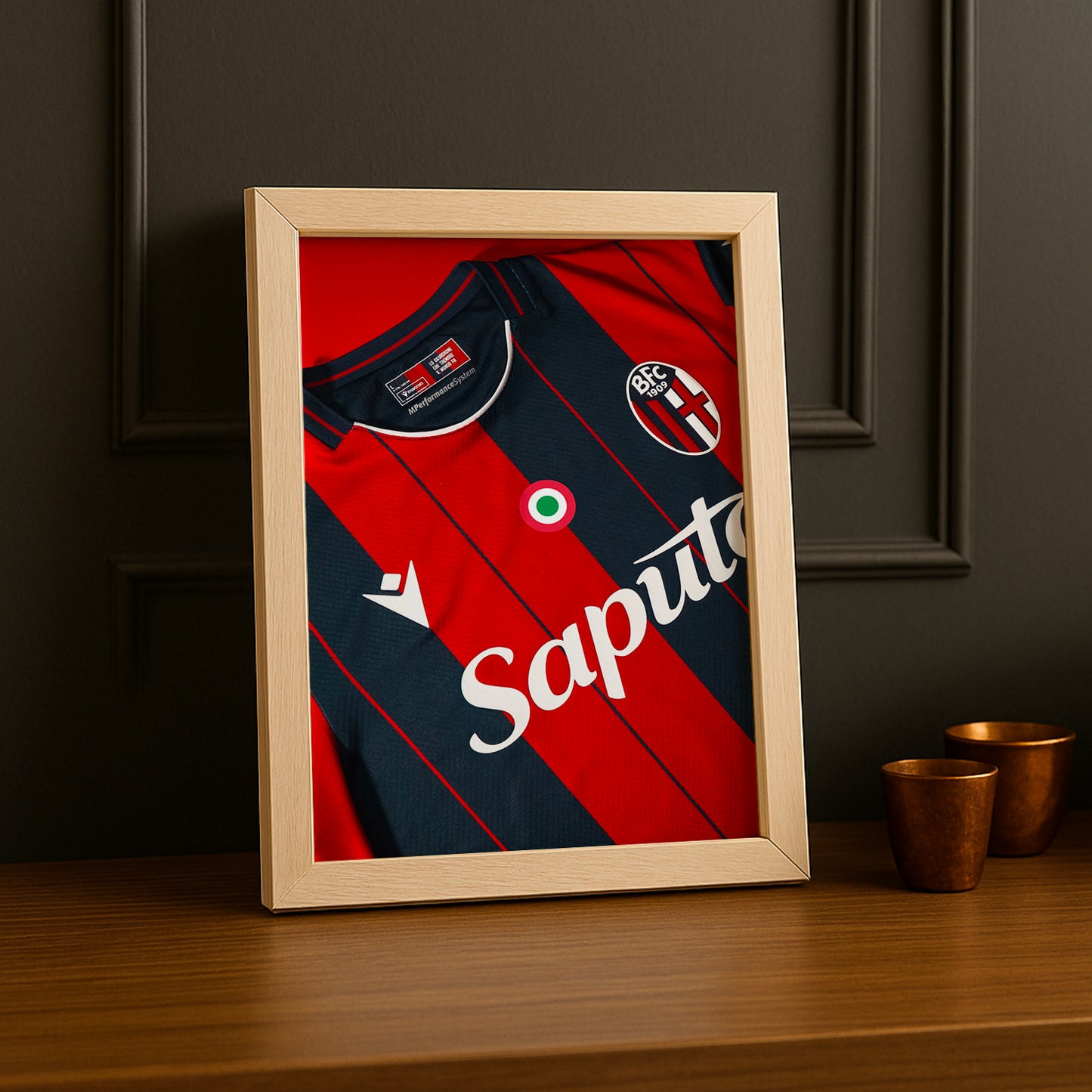 Poster Maillot Football - Bologna Kit 25-26