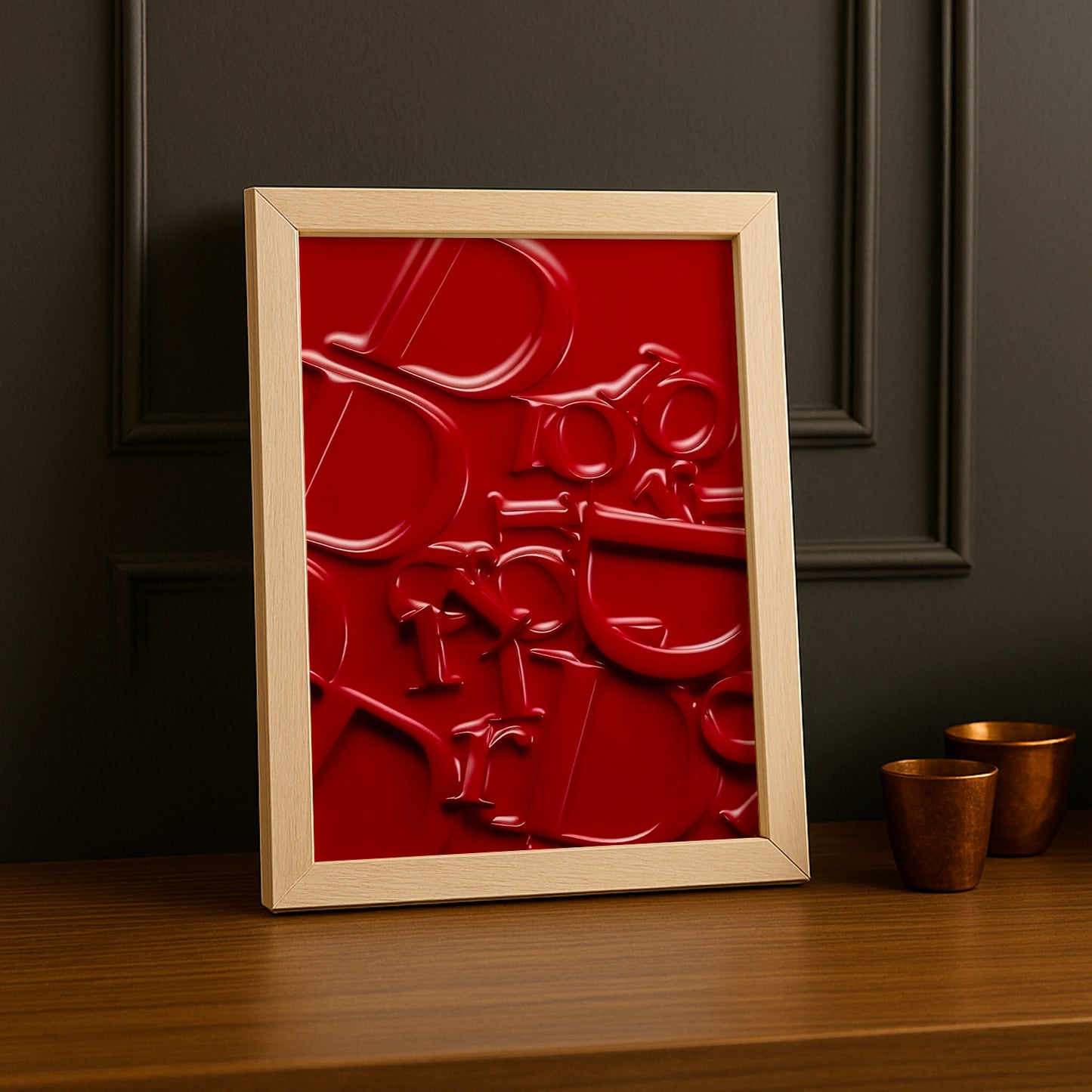 Cadre photo Christian Dior - Monogram Rouge