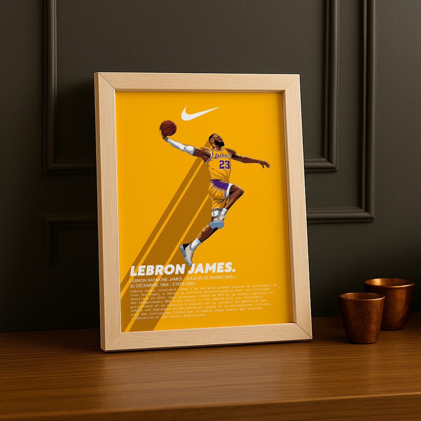 Cadre photo Lebron James NBA