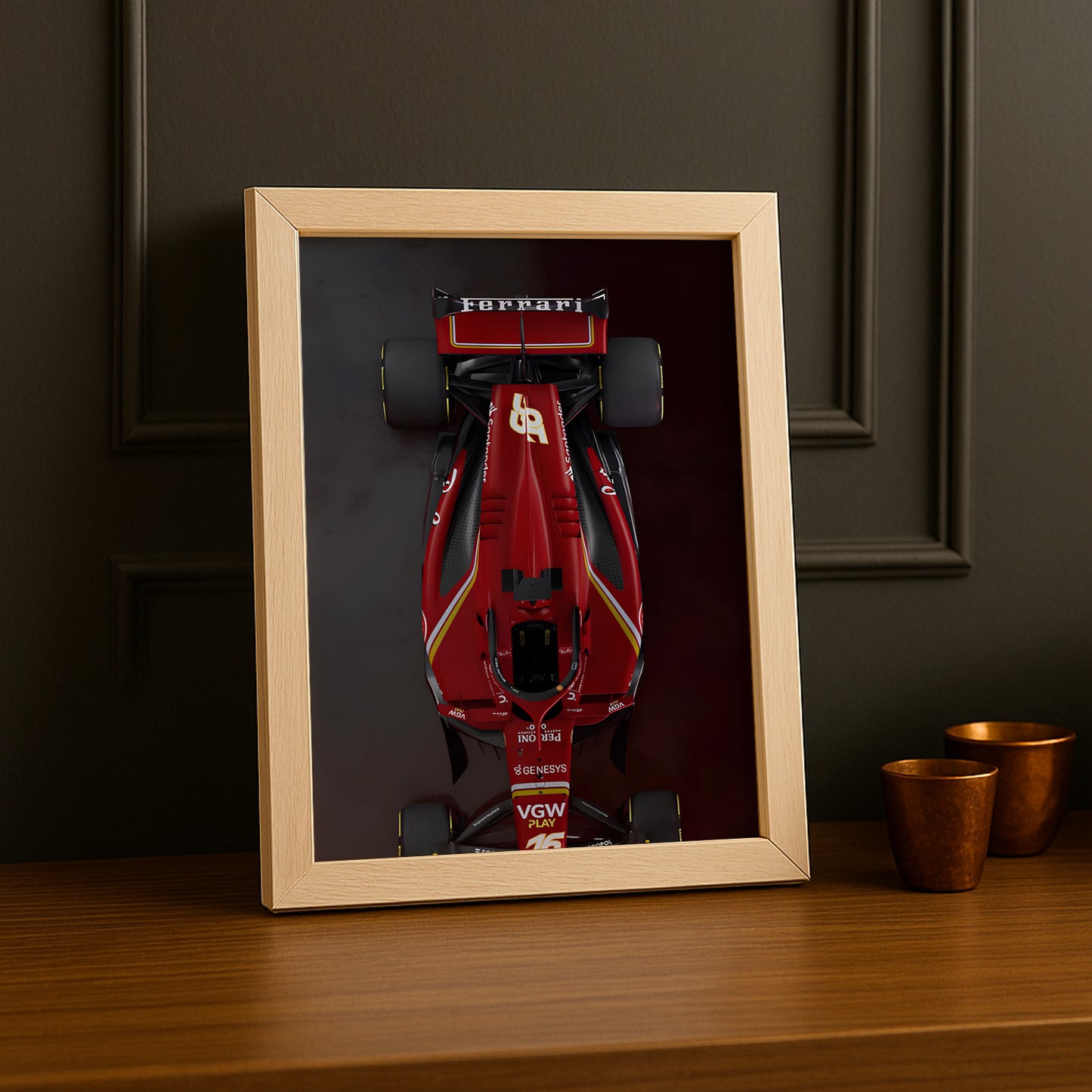 Poster encadrée Formule 1 - Ferrari