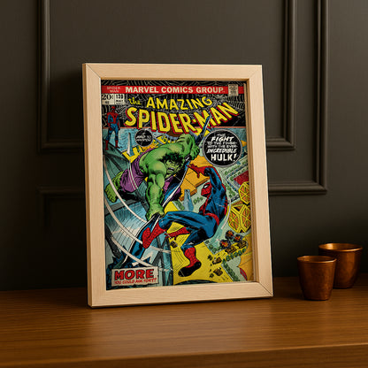 Cadre photo Hulk vs Spider-man Marvel