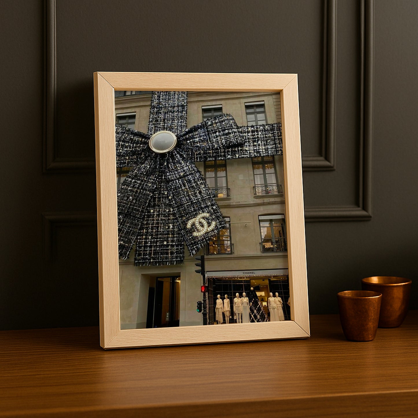 Poster Photo Chanel - Devanture Xmas