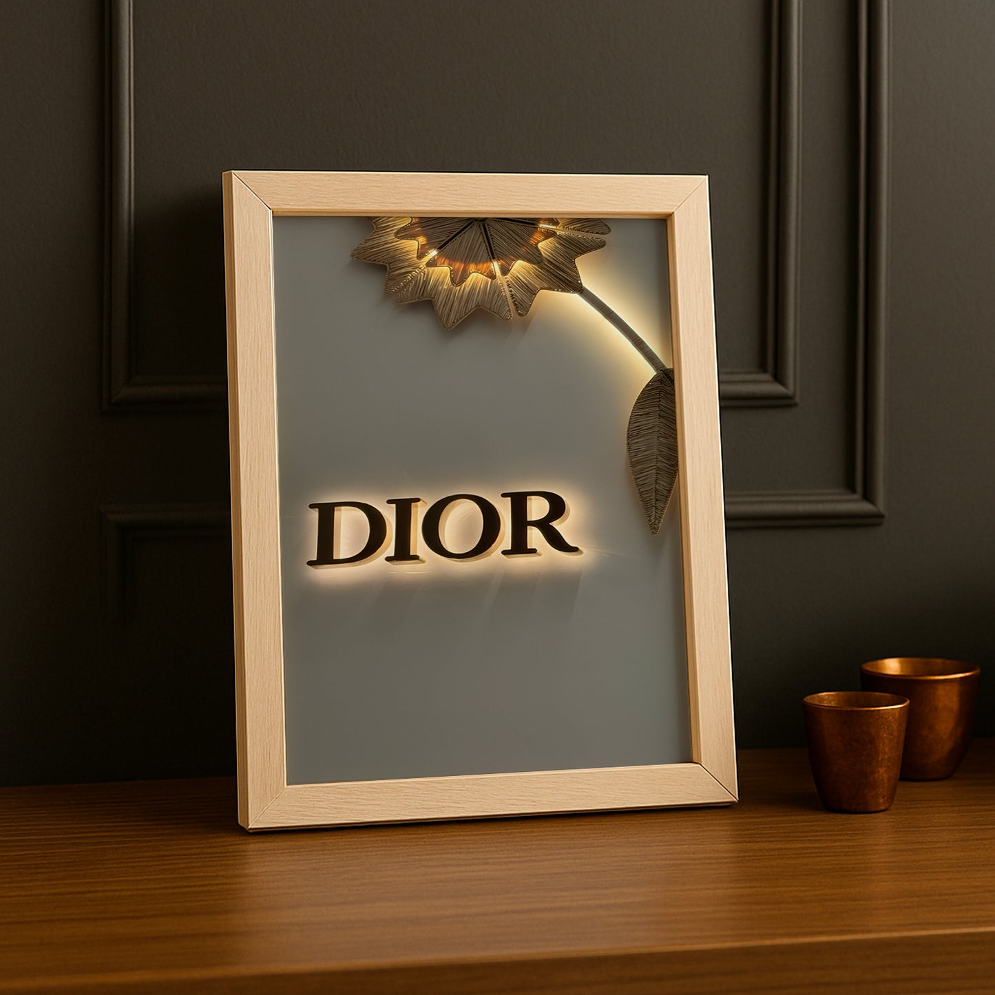 Cadre photo Dior Gold