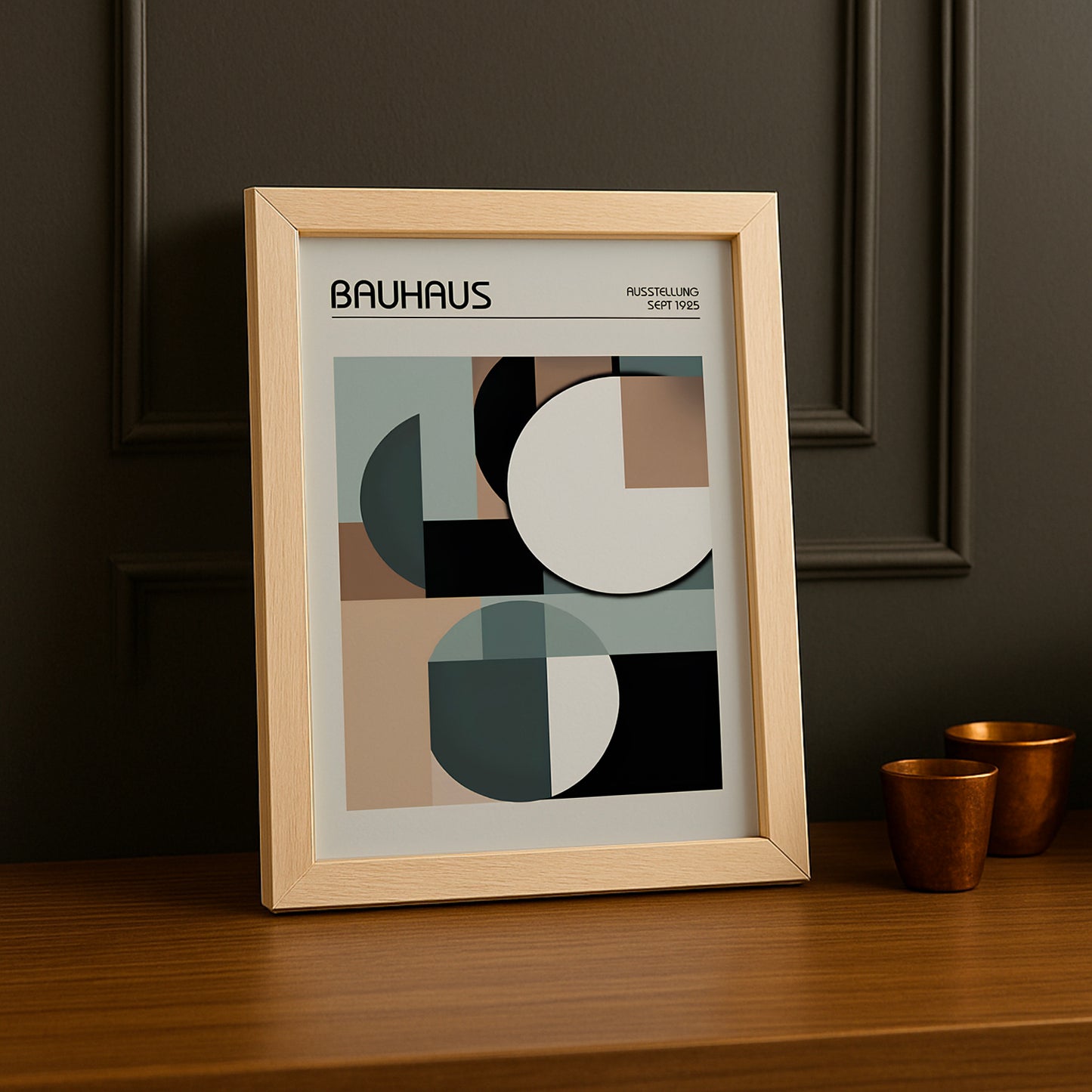 Cadre photo Bauhaus Ausstellung Sept 1925