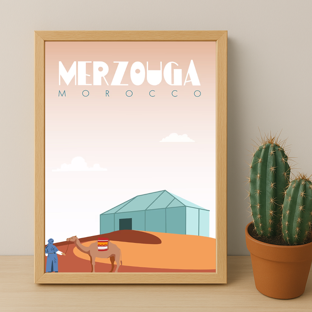 Maroc Merzouga - Cadre photo