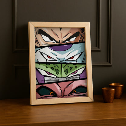 Poster Dragon Ball Z - Eyes Villians DBZ
