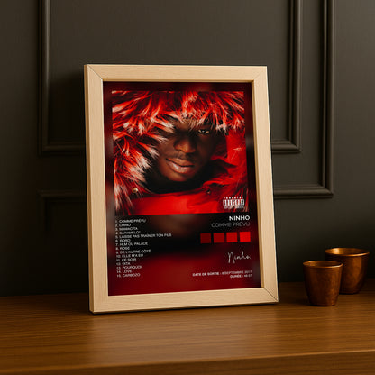 Poster Ninho - Album Comme prévu