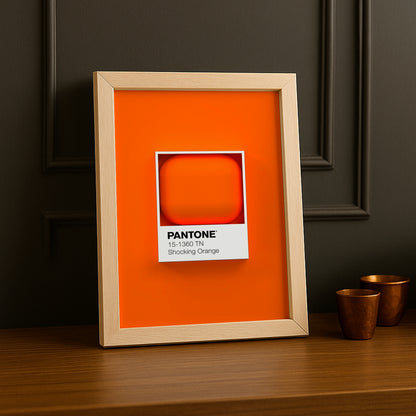 Cadre Photo Pantone Étiquette - Shocking Orange