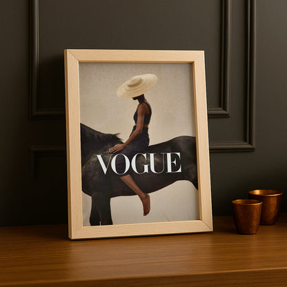 Poster Photo Vogue - Cheval
