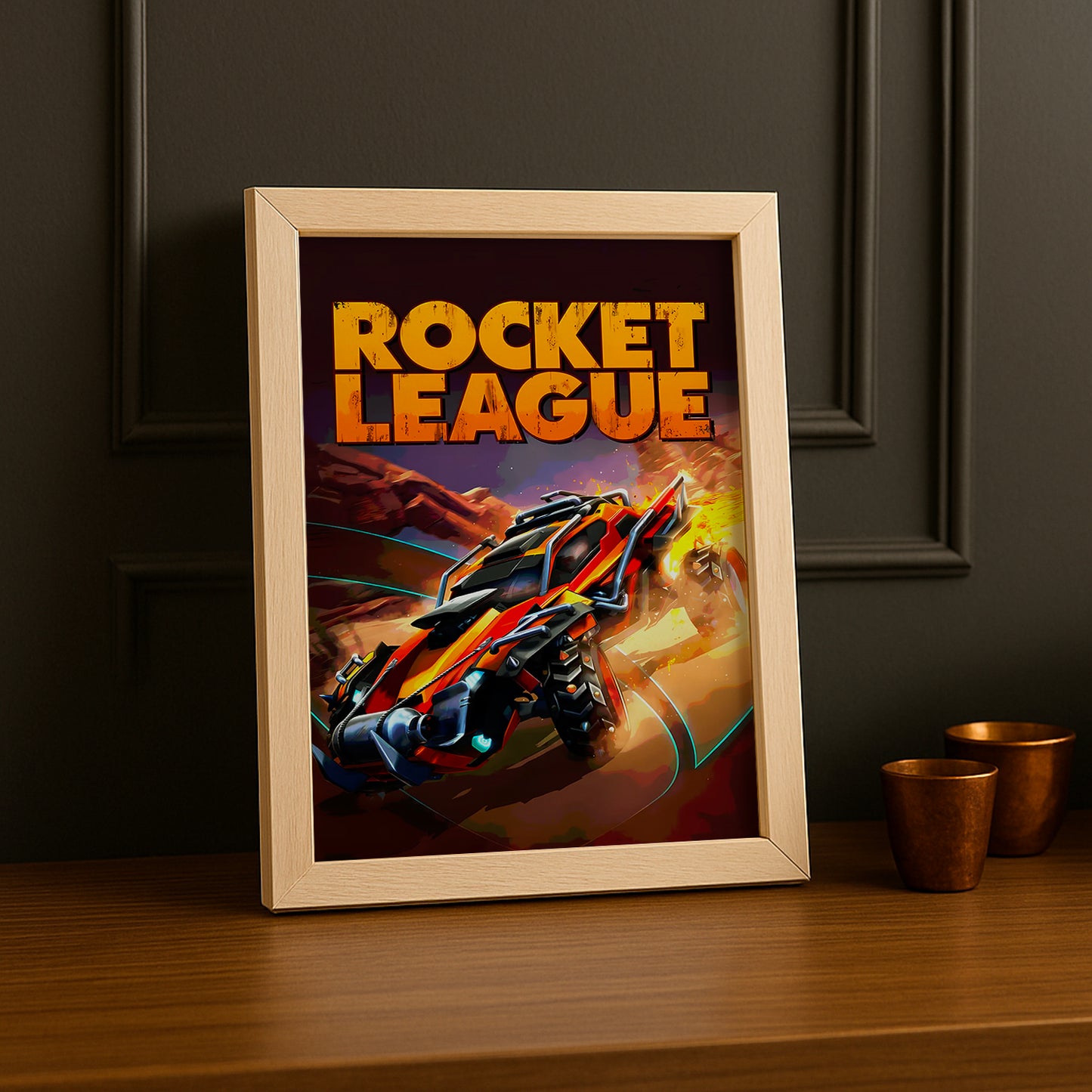 Cadre Photo Rocket League - Orange