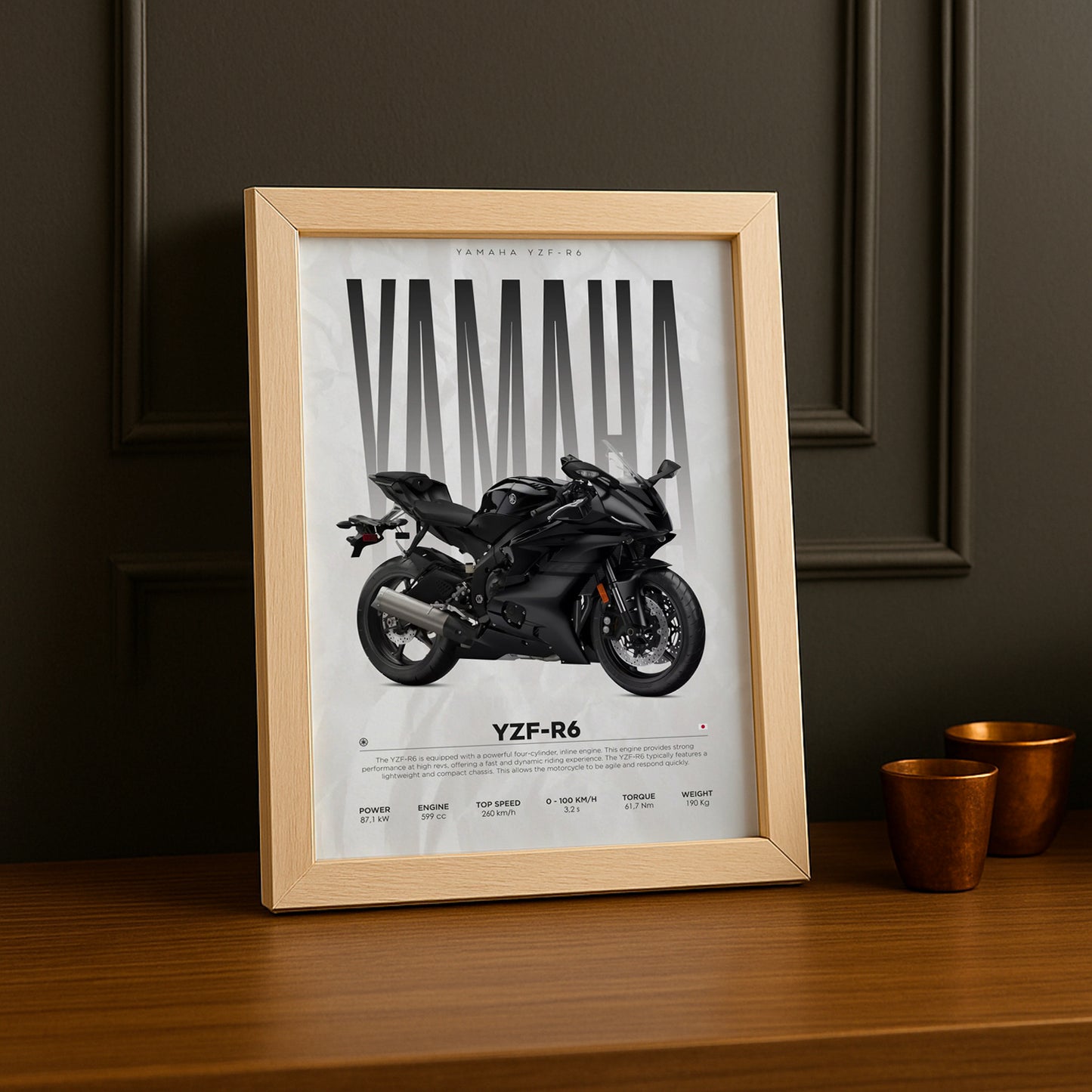 Cadre photo Yamaha YZF-R6