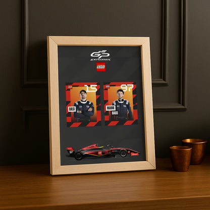 Cadre Photo GP Explorer Djilsi x Maxime Biaggi Lego