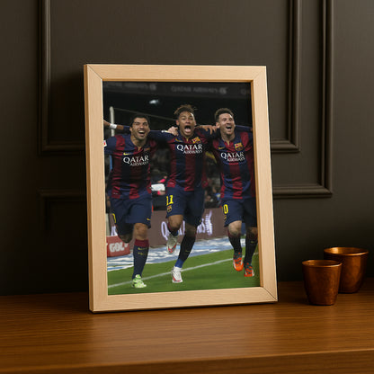Cadre photo Messi, Suarez, Neymar (MSN)