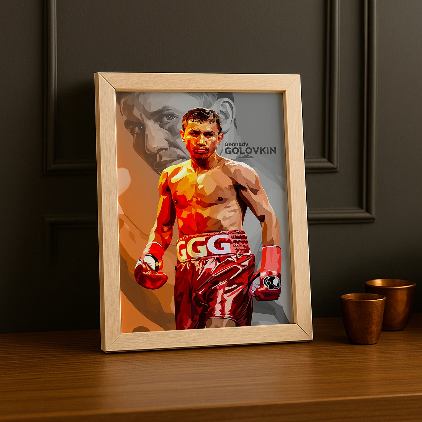 Cadre Photo Boxe - Gennady Golovkin Illustration