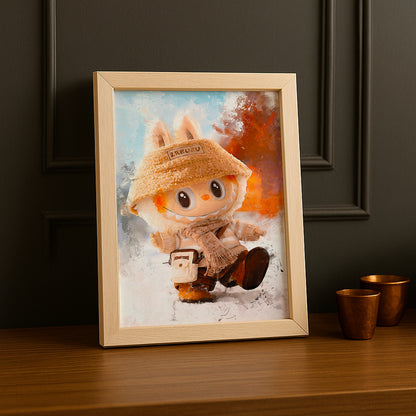 Poster Labubu - Beige