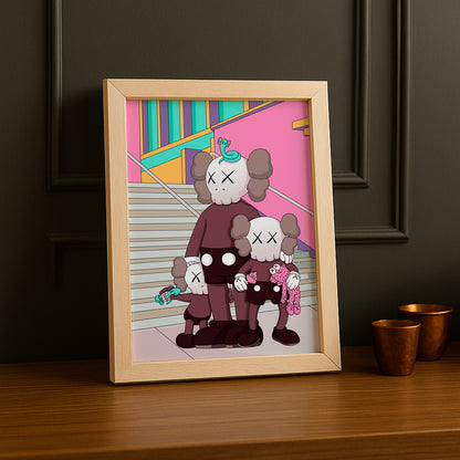 Poster Kaws illustration