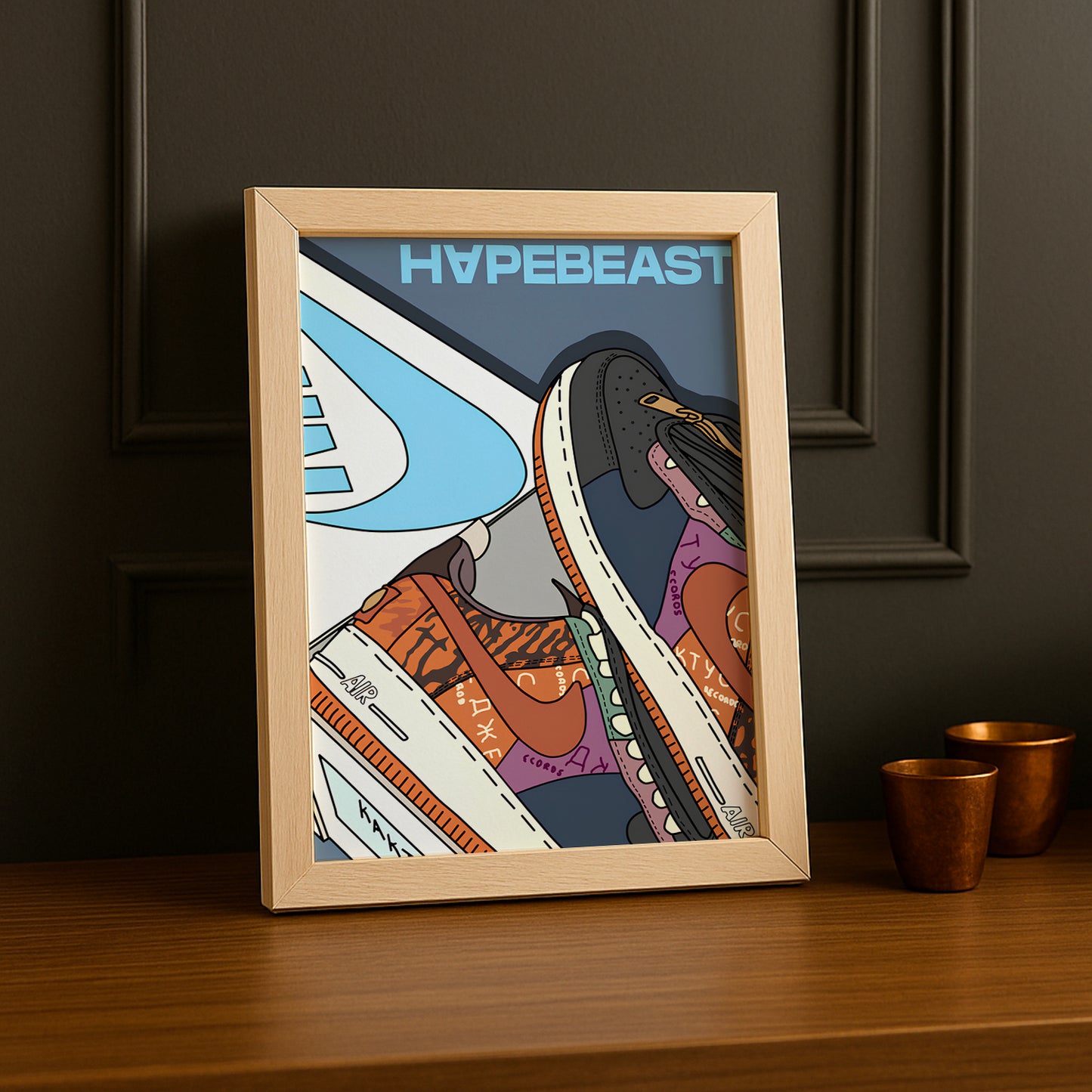 Cadre photo Air Force 1 x Travis Scott