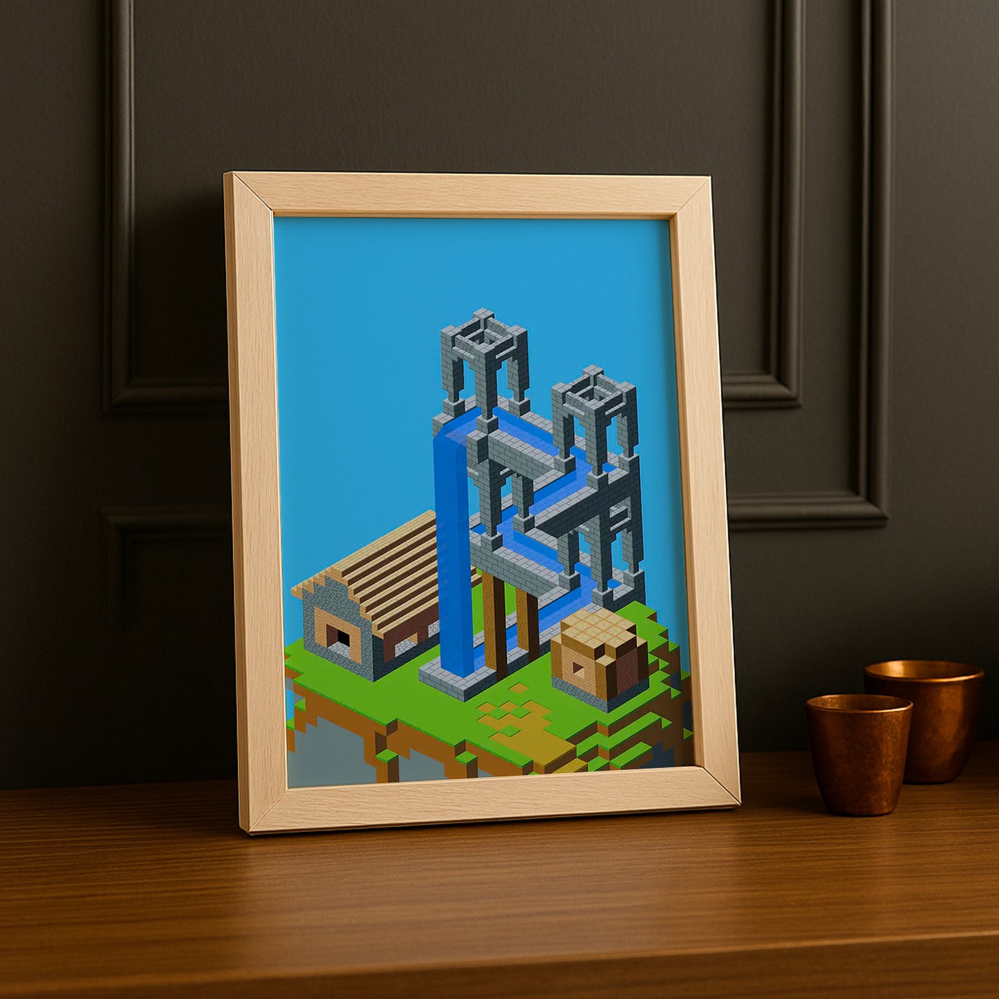 Cadre photo Minecraft - Construction