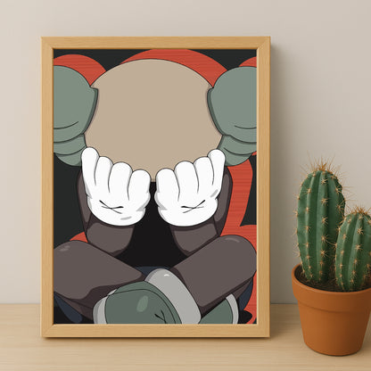 Cadre photo Kaws - Facepalm
