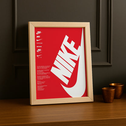 Cadre Photo Nike - Boite Rouge