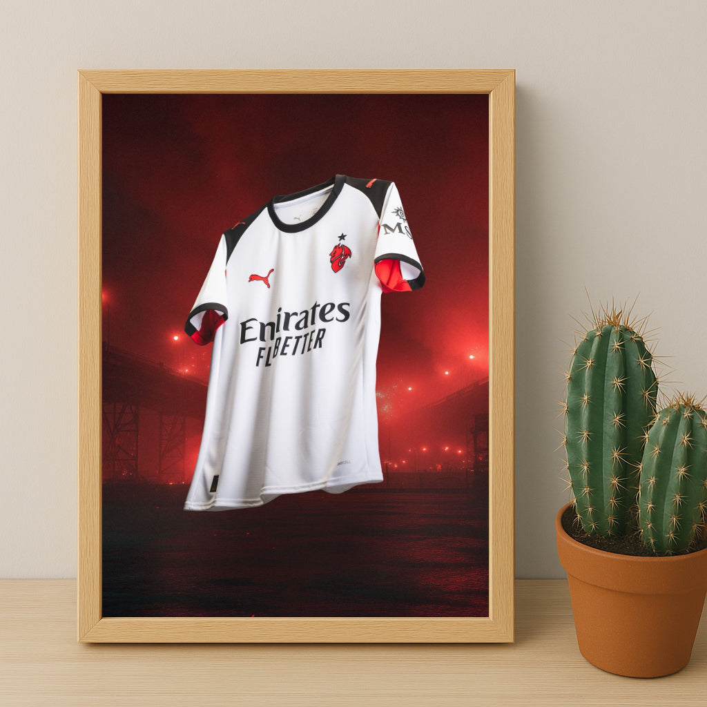 Poster Maillot Football - AC Milan Extérieur 25-26