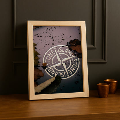 Cadre photo Stone Island tâches