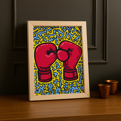 Cadre photo Keith Haring Boxing