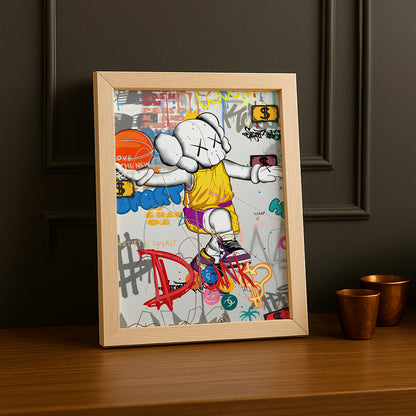Cadre photo Kaws Basketball