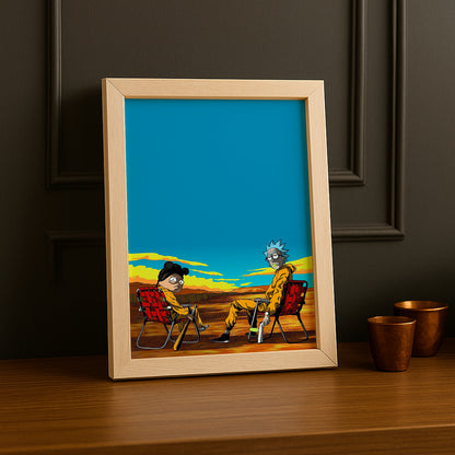 Cadre photo de Rick et Morty