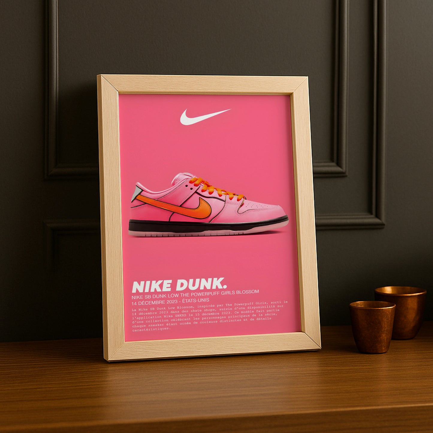 Cadre photo Nike SB Dunk Low The Powerpuff Girls Blossom