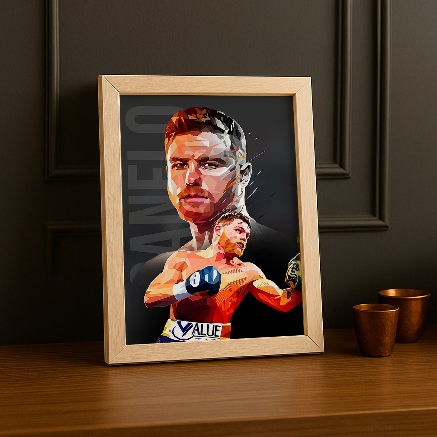 Cadre Photo Boxe - Canelo Álvarez Illustration