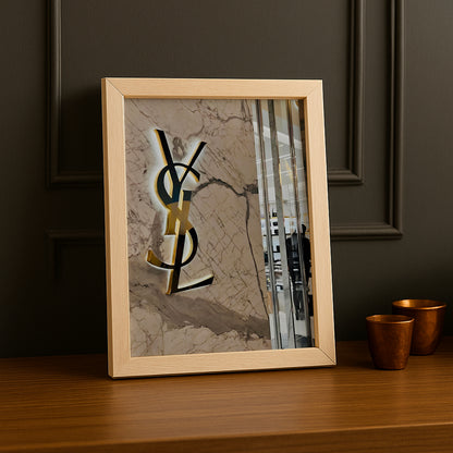 Cadre photo Yves Saint Laurent - Logo Aesthetic
