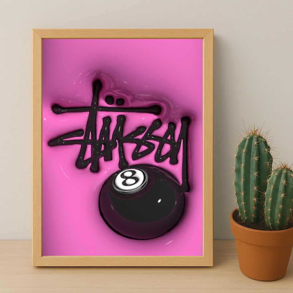 Cadre photo Stüssy - 3D Pink