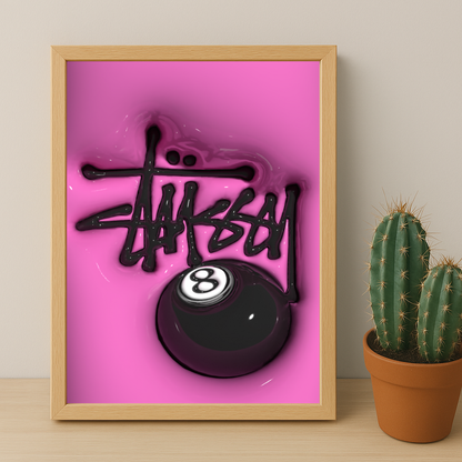 Cadre photo Stüssy - 3D Pink