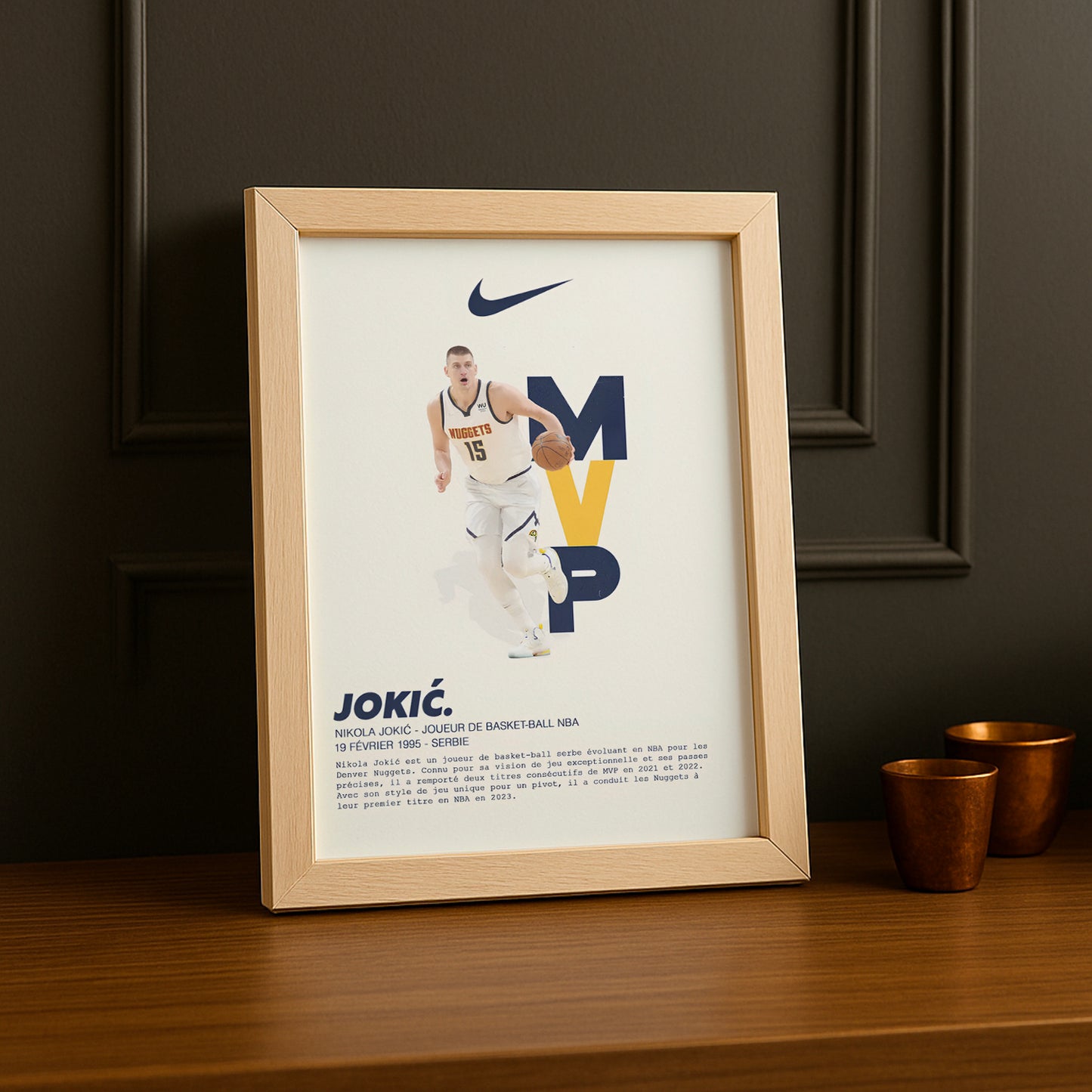 Cadre photo Nikola Jokic NBA