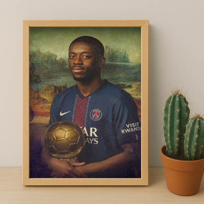 Poster Ousmane Dembélé Ballon d'Or 2025