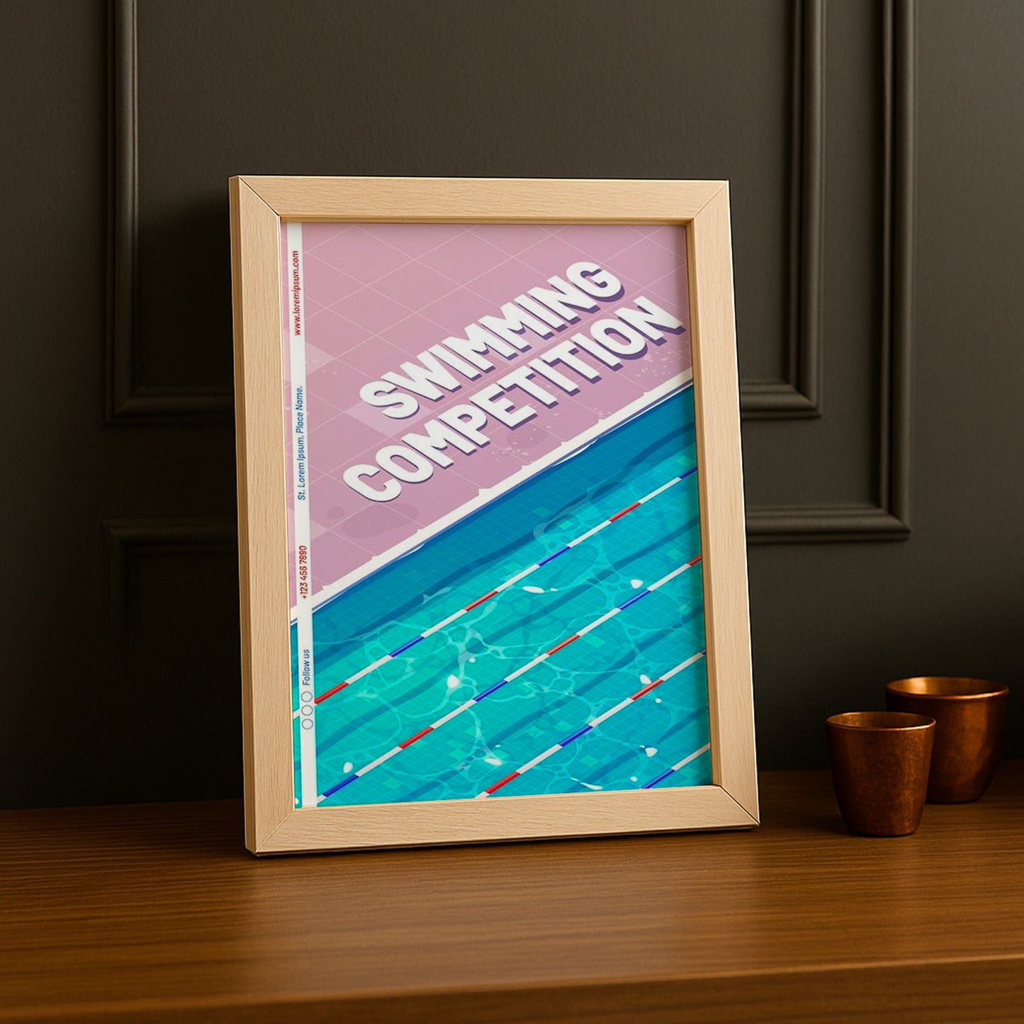 Cadre Photo Natation - Swimming Competition