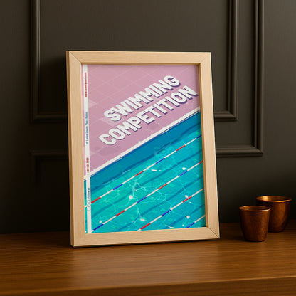 Cadre Photo Natation - Swimming Competition